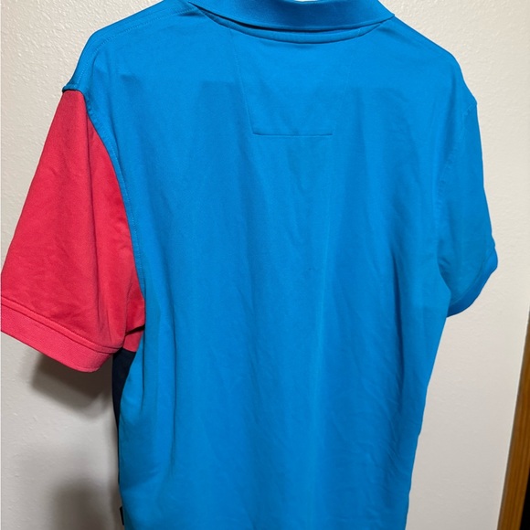 Nautica Men's Tri-Color Polo Shirt - Blue, Red, Black - Picture 4 of 4